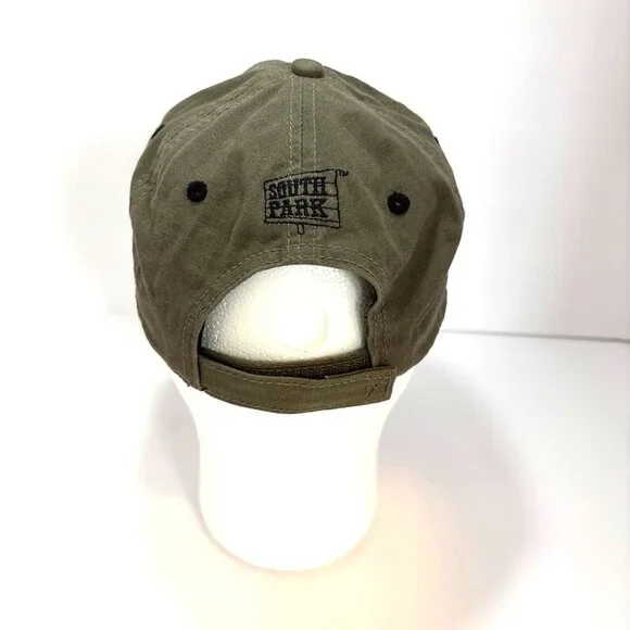 South Park Respect My Authority Embroidered Olive Green Adjustable Dad Hat 2006 - Picture 3 of 5